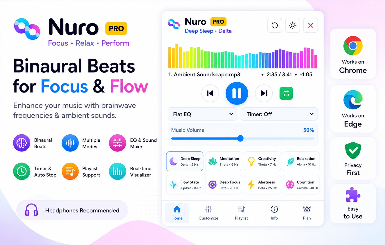 Nuro Pro sidebar in the Daylight theme